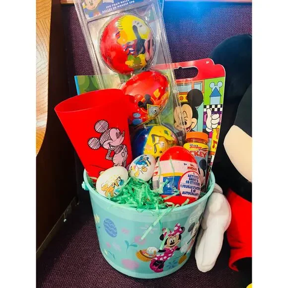 Mickey Mouse Easter bundle 24 inch large Mickey Pillow Buddy, kit ,red cup - Picture 8 of 9